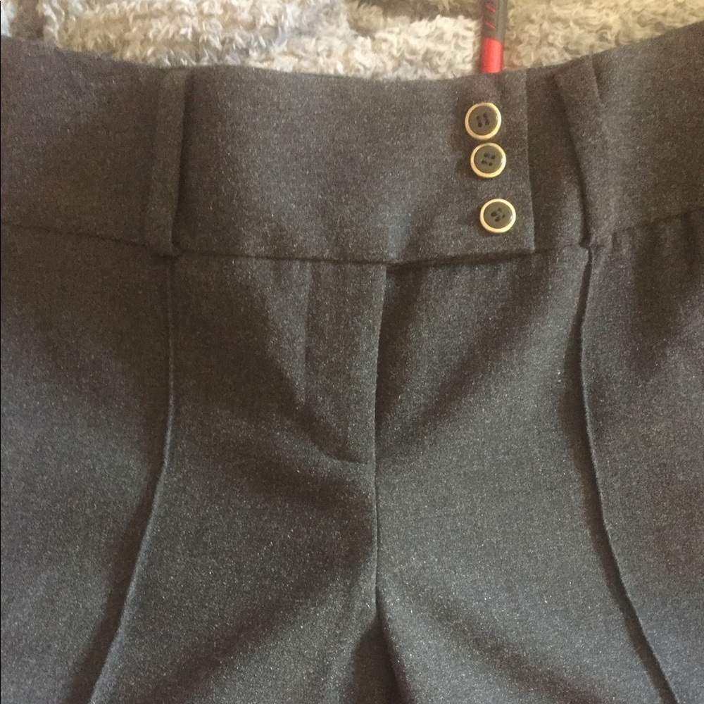 NWT Charcoal Pleated Dress Pants w/Sparkle Sheen